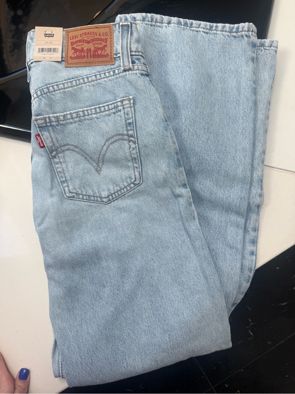 Levi's Light Blue Flare Jeans - Picture 8 of 9